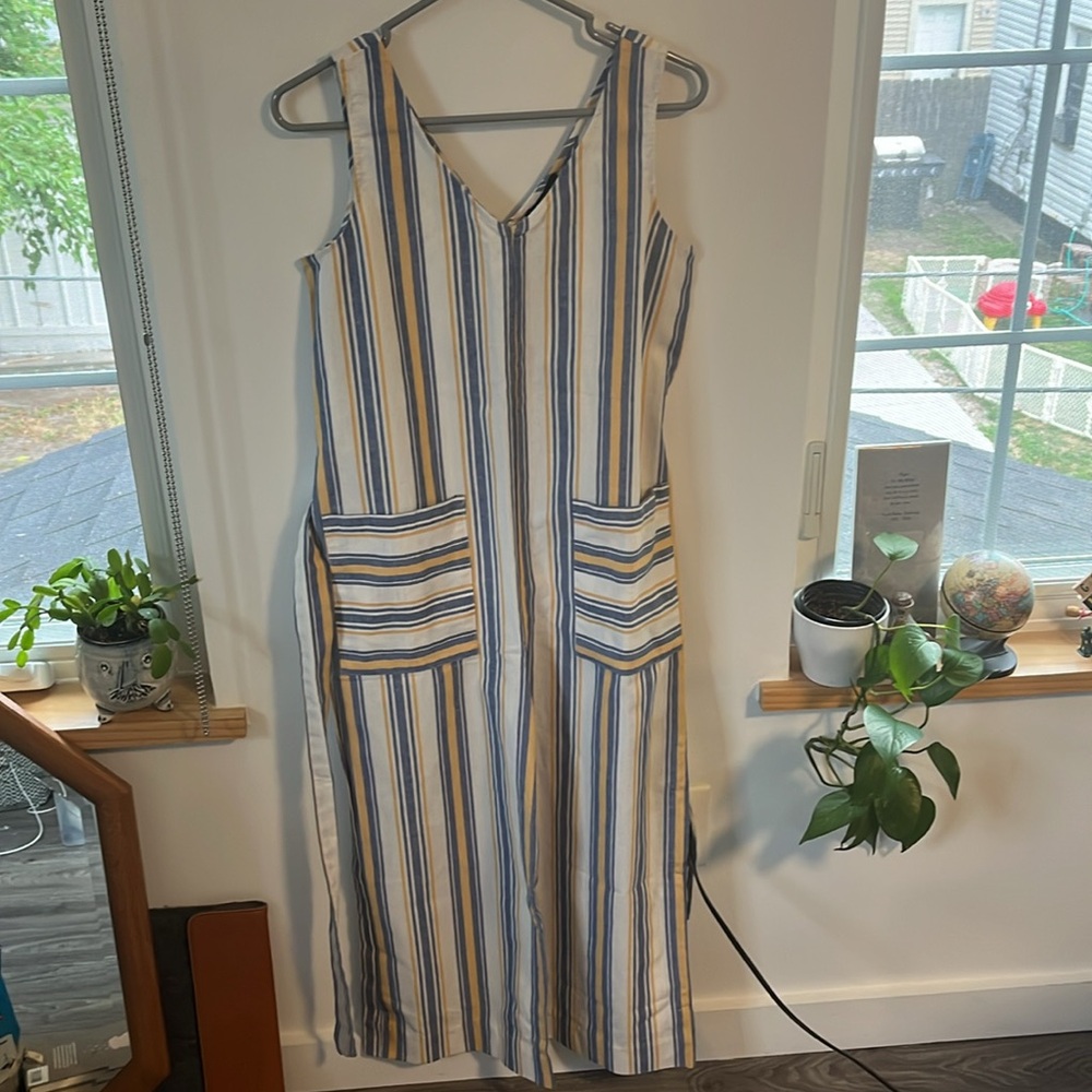 Striped Wide Leg Jumpsuit - Picture 2 of 6